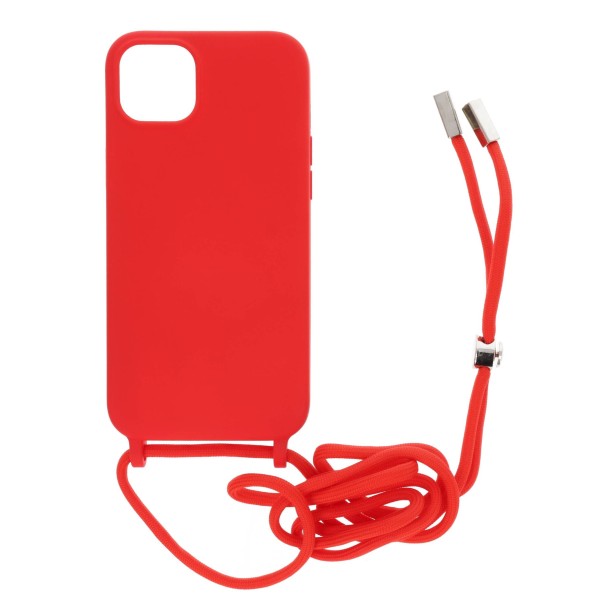 Back Cover Θήκη Σιλικόνης Με Ρυθμιζόμενο Κορδόνι (Iphone 15 Plus)