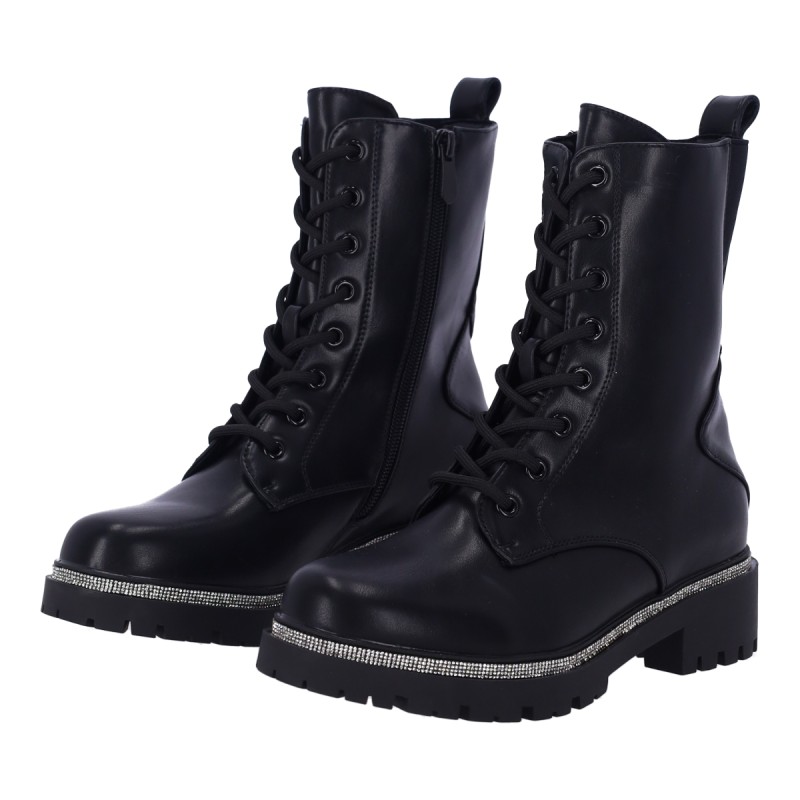 Plato OS-315 Δερματίνη Γυναικεία Biker Μποτάκια