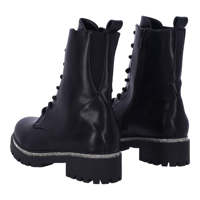 Plato OS-315 Δερματίνη Γυναικεία Biker Μποτάκια
