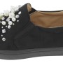 Beautifulshop Καστόρ Loafers με Πέρλες και Στρας