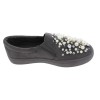 Beautifulshop Καστόρ Loafers με Πέρλες και Στρας