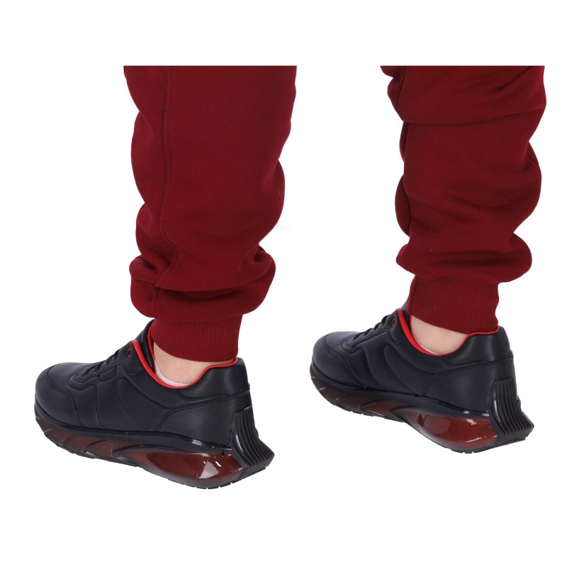 Atabey Ανδρικά Casual Παπούτσια Δερμάτινα Δετά σε Μαύρο Χρώμα