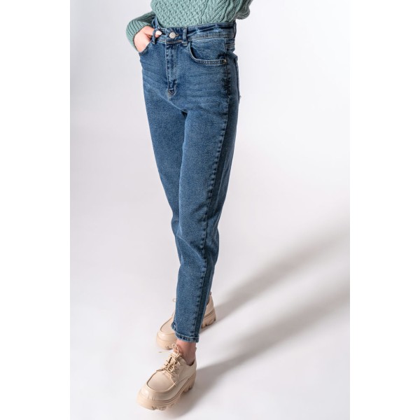 LADY DARK MODA HIGH WAIST MOM FIT WOMEN'S JEAN 6108