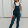 LADY DARK MODA Γυναικεία Τζιν Σαλοπέτα σε Σκούρο Μπλε Χρώμα