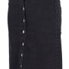 Lady Dark Moda Γυναικεία Τζιν Φούστα σε Μαύρο Χρώμα Lady Dark Moda Γυναικεία Τζιν Φούστα σε Μαύρο Χρώμα