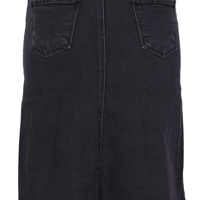 Lady Dark Moda Γυναικεία Τζιν Φούστα σε Μαύρο Χρώμα Lady Dark Moda Γυναικεία Τζιν Φούστα σε Μαύρο Χρώμα