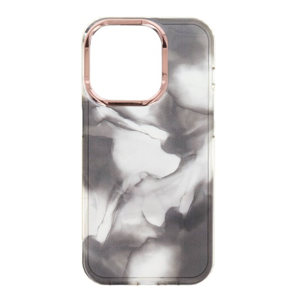 Back Cover Θήκη Με Σχέδιο Watercolor Μαύρο (Iphone 14 Pro)