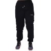 Training London England Παντελόνι Φόρμας με Λάστιχο Fleece σε Μαύρο Χρώμα