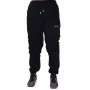 Training London England Παντελόνι Φόρμας με Λάστιχο Fleece σε Μαύρο Χρώμα