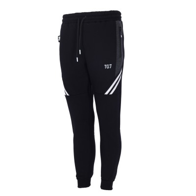 Training TG7 Παντελόνι Φόρμας με Λάστιχο Fleece σε Μαύρο Χρώμα Training TG7 Παντελόνι Φόρμας με Λάστιχο Fleece σε Μαύρο Χρώμα