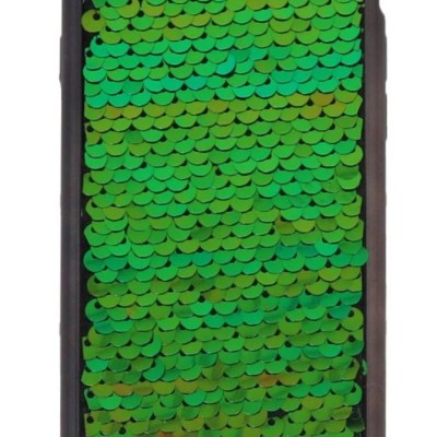 Back Cover Θήκη Σιλικόνης Με Πράσινες Παγιέτες (Iphone 7 & Iphone 8 & Iphone SE 2020 & Iphone SE 2022)