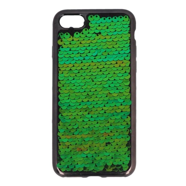 Back Cover Θήκη Σιλικόνης Με Πράσινες Παγιέτες (Iphone 7 & Iphone 8 & Iphone SE 2020 & Iphone SE 2022)
