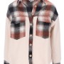 REJI MB23K16289 Women's Plaid Overshirt