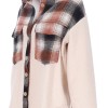 REJI MB23K16289 Women's Plaid Overshirt