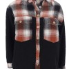 REJI MB23K16289 Women's Plaid Overshirt