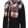 REJI MB23K16289 Women's Plaid Overshirt