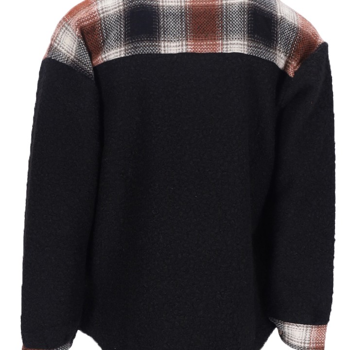 REJI MB23K16289 Women's Plaid Overshirt