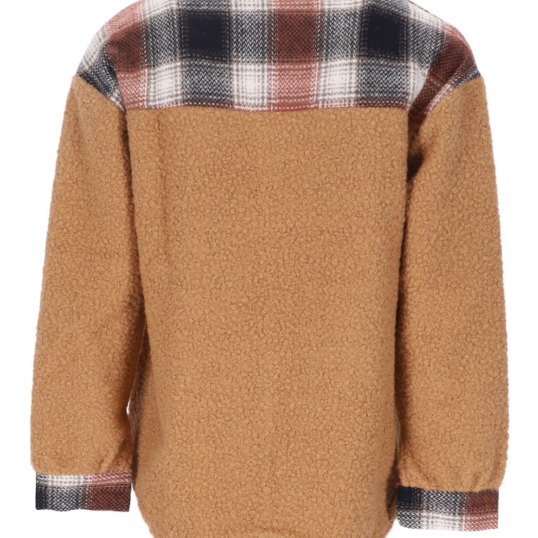 REJI MB23K16289 Women's Plaid Overshirt
