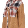 REJI MB23K16289 Women's Plaid Overshirt