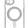 Back Cover Θήκη Σιλικόνης Με Τζαμάκι Κάμερας, Magsafe, Στρασάκια Και Γκλίτερ (Iphone 12)