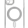 Back Cover Θήκη Σιλικόνης Με Τζαμάκι Κάμερας, Magsafe, Στρασάκια Και Γκλίτερ (Iphone 12)