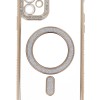 Back Cover Θήκη Σιλικόνης Με Τζαμάκι Κάμερας, Magsafe, Στρασάκια Και Γκλίτερ (Iphone 12)