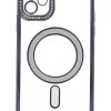 Back Cover Θήκη Σιλικόνης Με Τζαμάκι Κάμερας, Magsafe, Στρασάκια Και Γκλίτερ (Iphone 12)