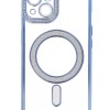 Back Cover Θήκη Σιλικόνης Με Τζαμάκι Κάμερας, Magsafe, Στρασάκια Και Γκλίτερ (Iphone 13)