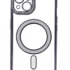 Back Cover Θήκη Σιλικόνης Με Τζαμάκι Κάμερας, Magsafe, Στρασάκια Και Γκλίτερ (Iphone 13)