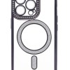 Back Cover Θήκη Σιλικόνης Με Τζαμάκι Κάμερας, Magsafe, Στρασάκια Και Γκλίτερ (Iphone 13 Pro)
