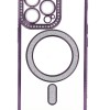 Back Cover Θήκη Σιλικόνης Με Τζαμάκι Κάμερας, Magsafe, Στρασάκια Και Γκλίτερ (Iphone 13 Pro)