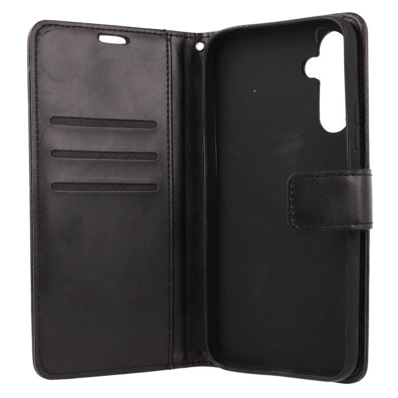 Θήκη Book Wallet Πορτοφόλι Με Μαγνητικό Κούμπωμα Μαύρο (Samsung Galaxy A34 5G) Θήκη Book Wallet Πορτοφόλι Με Μαγνητικό Κούμπωμα Μαύρο (Samsung Galaxy A34 5G)