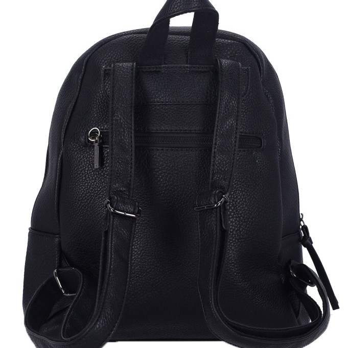 Bag To Bag Γυναικεία Τσάντα Πλάτης Μαύρη απο Δερματίνη Bag To Bag Γυναικεία Τσάντα Πλάτης Μαύρη απο Δερματίνη