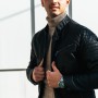 5EVEN STAR Ανδρικό Δερμάτινο Jacket με Εσωτερική Επένδυση