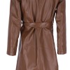 Pakta Women's Leather Look Trench Coat Pakta Women's Leather Look Trench Coat