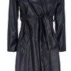 Pakta Women's Leather Look Trench Coat Pakta Women's Leather Look Trench Coat