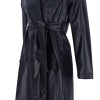 Pakta Women's Leather Look Trench Coat Pakta Women's Leather Look Trench Coat