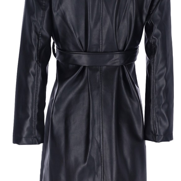 Pakta Women's Leather Look Trench Coat Pakta Women's Leather Look Trench Coat