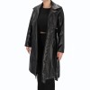 Pakta Women's Leather Look Trench Coat Pakta Women's Leather Look Trench Coat