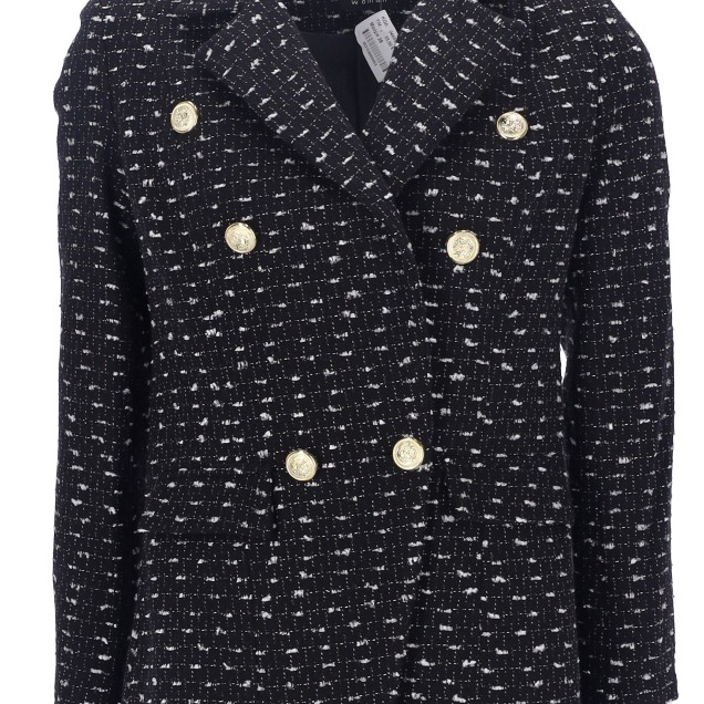 Pakta Women's Tweed Button Down Jacket Pakta Women's Tweed Button Down Jacket