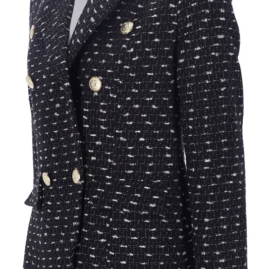 Pakta Women's Tweed Button Down Jacket Pakta Women's Tweed Button Down Jacket