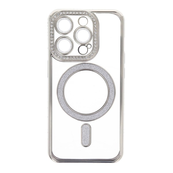 B.D.L Back Cover Θήκη Σιλικόνης Με Τζαμάκι Κάμερας, Magsafe, Στρασάκια Και Γκλίτερ (Iphone 15 Pro)