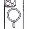 B.D.L Back Cover Θήκη Σιλικόνης Με Τζαμάκι Κάμερας, Magsafe, Στρασάκια Και Γκλίτερ (Iphone 15 Pro Max)