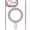 B.D.L Back Cover Θήκη Σιλικόνης Με Τζαμάκι Κάμερας, Magsafe, Στρασάκια Και Γκλίτερ (Iphone 15 Pro Max)