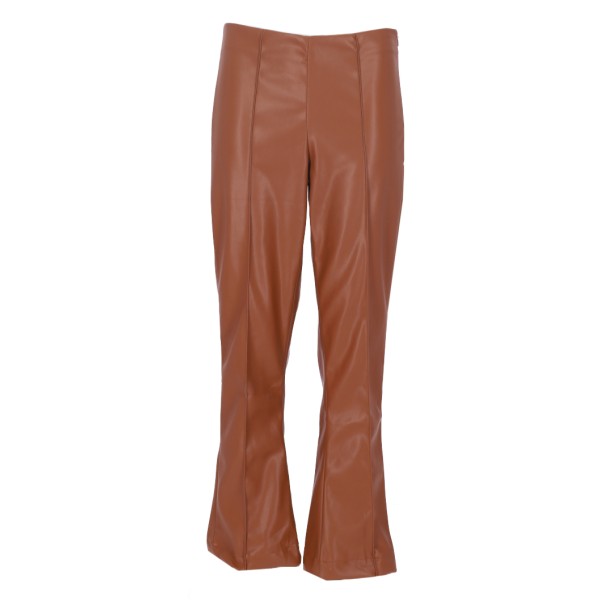 Maximus Women's Leather Bell Bottom Pants