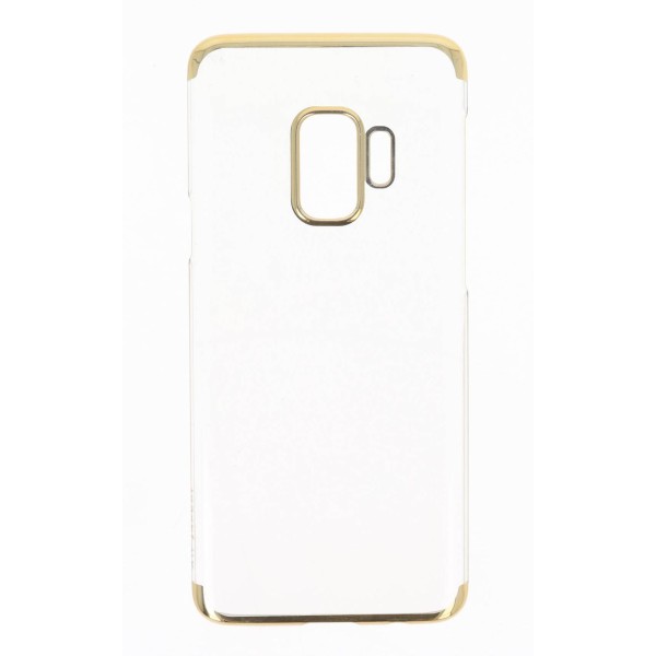 Air Jacket Back Cover Θήκη Με Διάφανη Όψη Και Χρυσό Χρώμα Στις Άκρες (Samsung Galaxy S9)