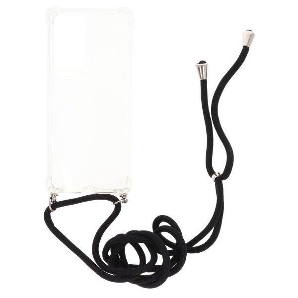 B.D.L Back Cover Θήκη Σιλικόνης Με Κορδόνι Μαύρο (Samsung Galaxy S21 Ultra)