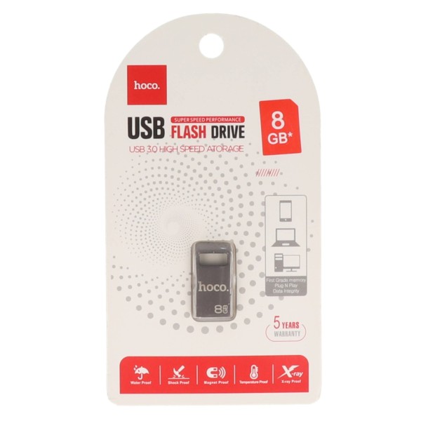 Hoco Flash Drive USB Stick 8GB Ασημί