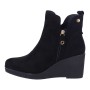 PLATO OM-2218 WOMEN'S SUEDE PLATFORM ZIP UP BOOTS