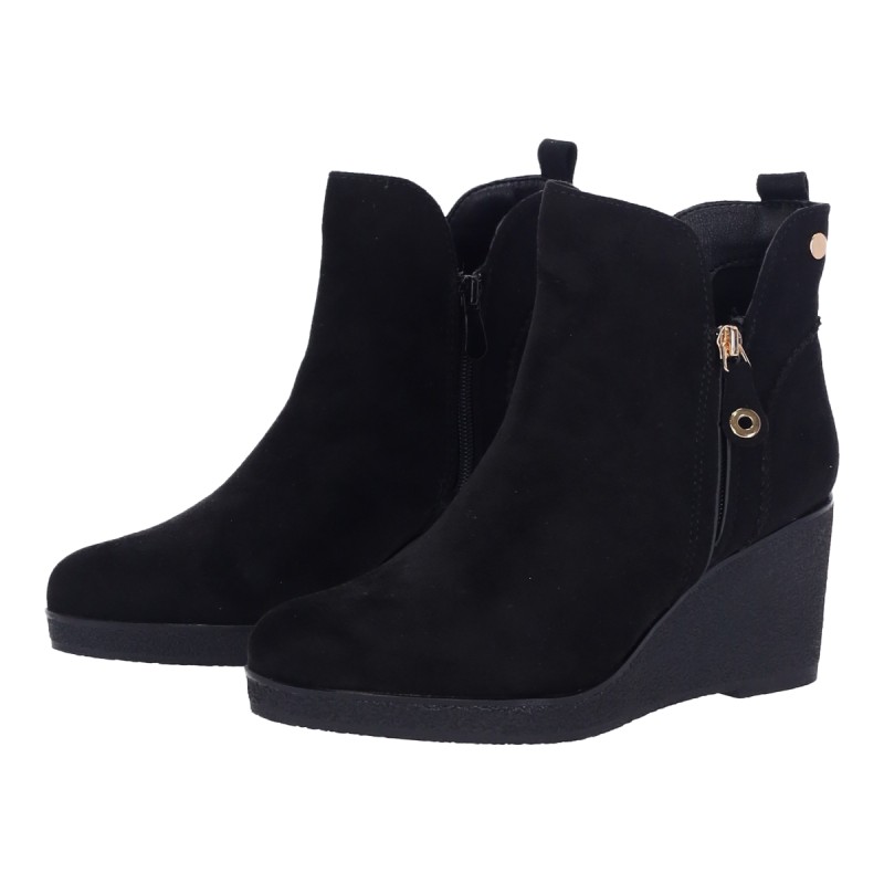 PLATO OM-2218 WOMEN'S SUEDE PLATFORM ZIP UP BOOTS PLATO OM-2218 WOMEN'S SUEDE PLATFORM ZIP UP BOOTS